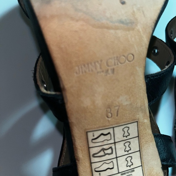 Jimmy Choo for H&M Studded Leather Sandal, Euro size 37. Gently worn. - Picture 8 of 8